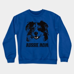 Aussie Mom - Australian Shepherd Dog Mom Crewneck Sweatshirt